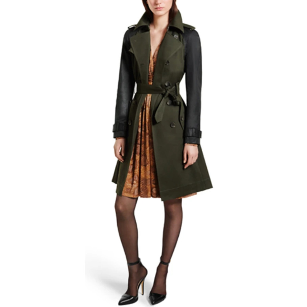 Altuzarra for Target Two-Tone Skirted Trench Coat Size XS